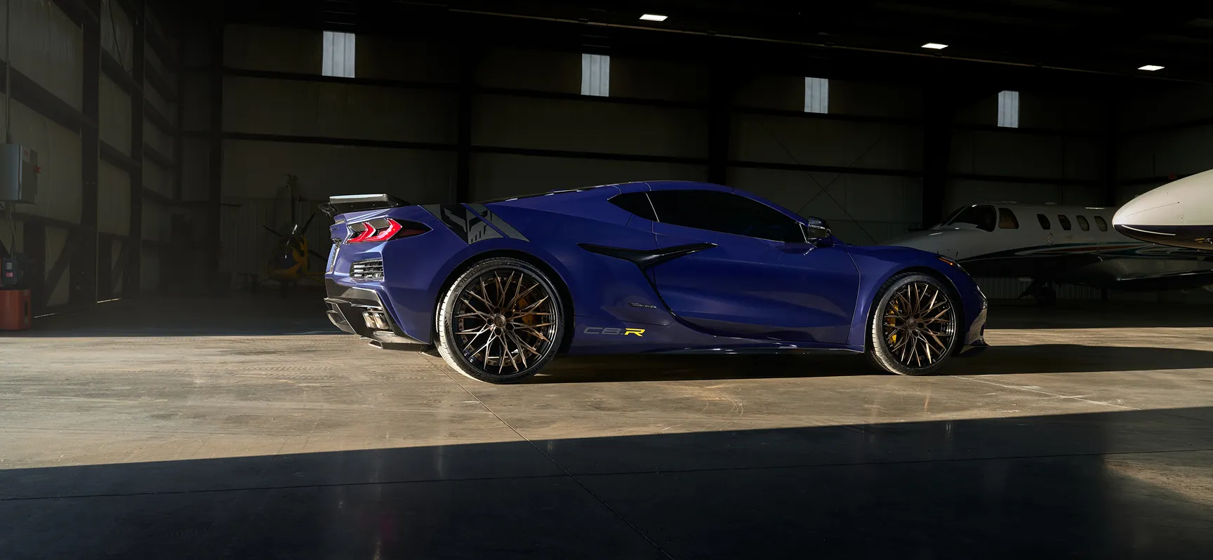 2026 C8 Corvette E-Ray with E5 custom forged wheels