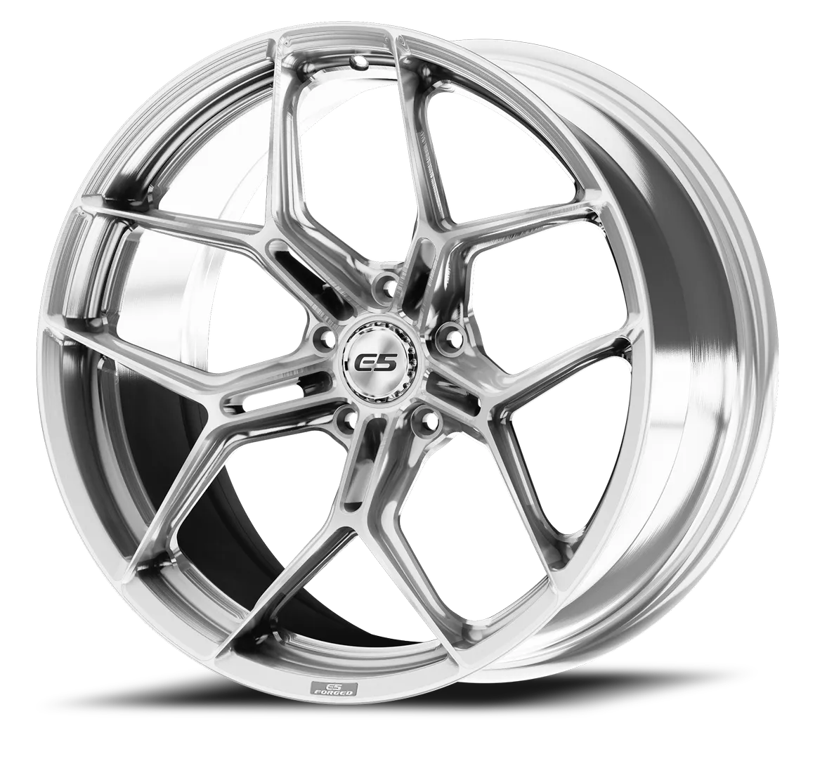 Talladega forged wheel in brushed aluminum — 20x10 front 21x13 rear for C8 E-Ray