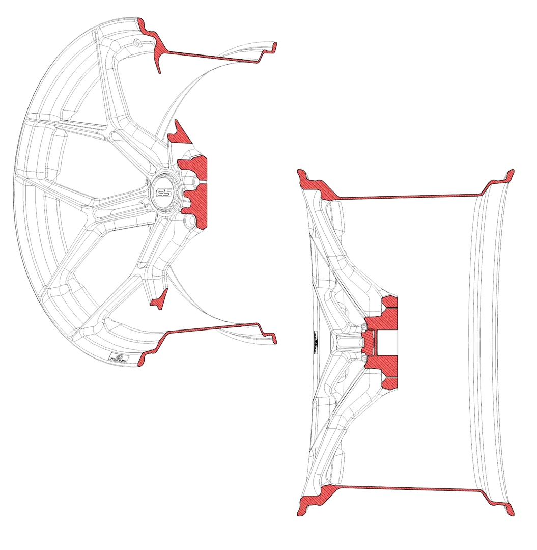 Wheel Technical Drawing